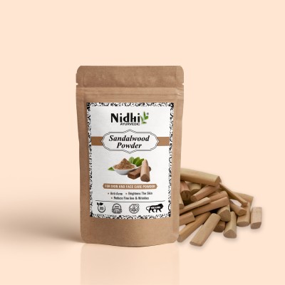 NIDHI AYURVEDIC Nidhi Organic Sandalwood Powder Face Pack (200g)(200 g)