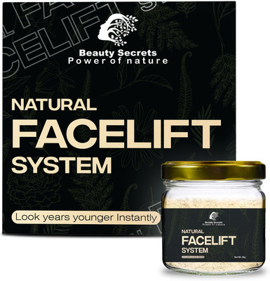 Beauty Secrets Natural Face Lifting Mask | Tight,Glowing and Youthful Skin in just 20 Minutes(40 g)