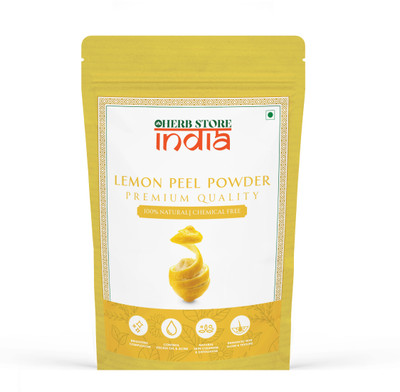 herb store india Natural & Pure Lemon Peel Powder for Skin Glow & Hair Care | Hair Masks(250 g)