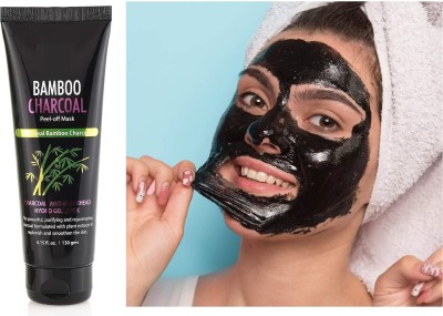 GFSU - GO FOR SOMETHING UNIQUE Charcoal Peel Off Mask for Men & Women | Removes Blackheads and Whiteheads(130 ml)