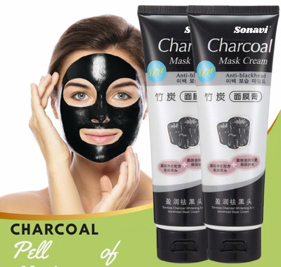Sonavi Charcoal Peel Off Mask for Blackhead Solution & Skin Brightening(120 ml)