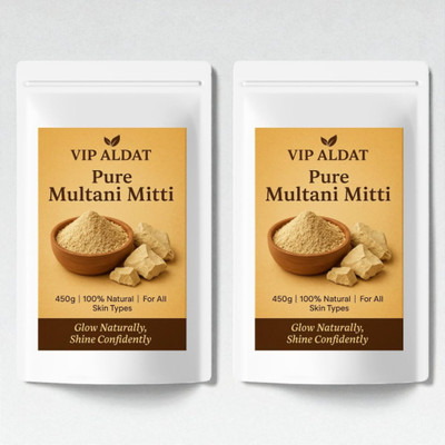VIP ALDAT Multani Mitti Herbal Glow True Radiance Pack (450g × 2 = 900g)(900 g)