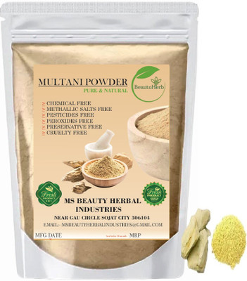 Beautoherb pure Natural Multani mitti Powder for face pack new pack(100 g)