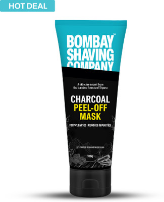 BOMBAY SHAVING COMPANY Charcoal Peel off Mask | Face Pack for DeTan & Blackhead Removal(100 g)