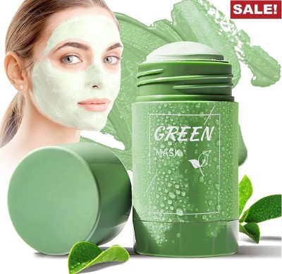 WOONGMI Green Tea Purifying Clay Stick Mask,Poreless Deep Cleanse Mask Stick For Women(44 g)