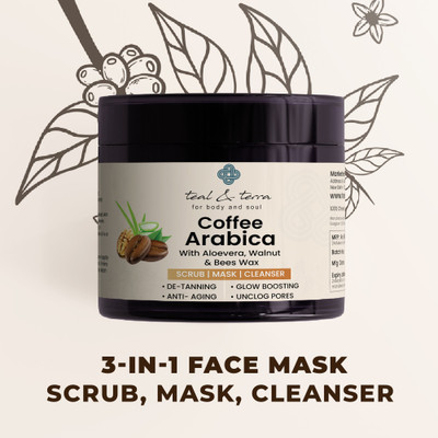 Teal & Terra 3-In-1 Face Mask Coffee Arabica(100 g)