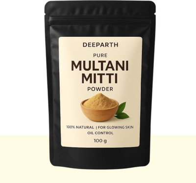 Deeparth Pure Herbal Multani Mitti Powder 100g | Natural Face Pack for Clear Radiant Skin(100 g)
