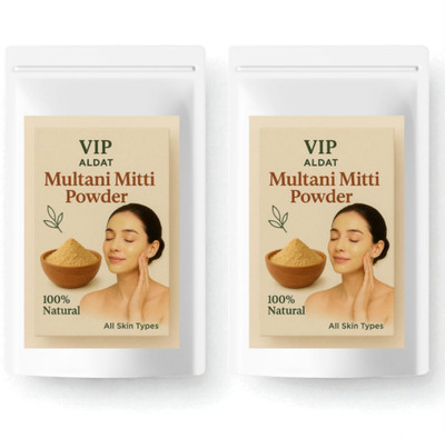 VIP ALDAT Mitti Glow Radiance Charm Elite Herbal Deep Cleansing Glow Care Pack 2 (2×450g)(900 g)