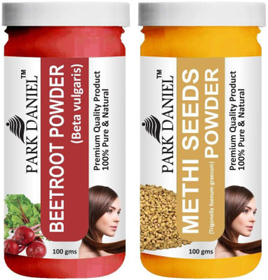 PARK DANIEL Beetroot Powder & Methi Powder Combo Pack of 2 Jars of 100 gms(200 gms)(200 g)
