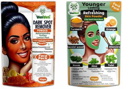 Vanvati Dark Spot Remover & Younger Looking & Refreshing Combo – Face Care Skin Powder(100 g)