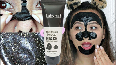 Latixmat Bamboo Activated Charcoal Peel-Off Black Mask For Removing Blackheads(130 g)