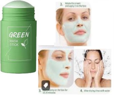 Luipui GREEN TEA FACE MASK STICK GLOWING SKIN BRIGHTENING FACIAL PACK-01(40 g)