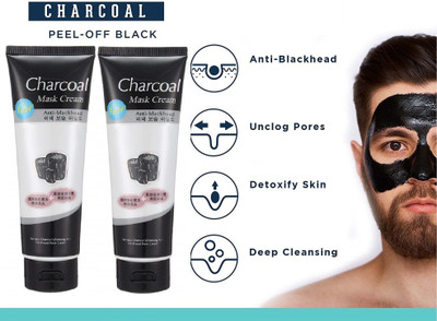 tanvi27 Charcoal Oil Control Anti-Acne Deep Cleansing Blackhead Remover Peel Off Mask(260 ml)