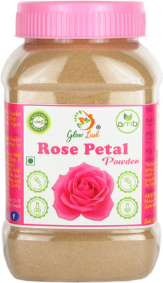Glow Lush Pure & Natural Rose Petal Powder For Skin Whitening, Face Pack(150 g)