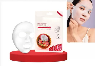 EVERERIN Dragon fruit purifying & moisturising facial sheet mask with serum(20 g)