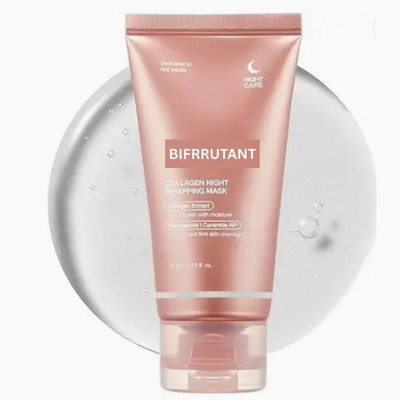 BIFRRUTANT Korean Collagen Night Wrapping Peel Off Mask for Firm Glow(75 ml)