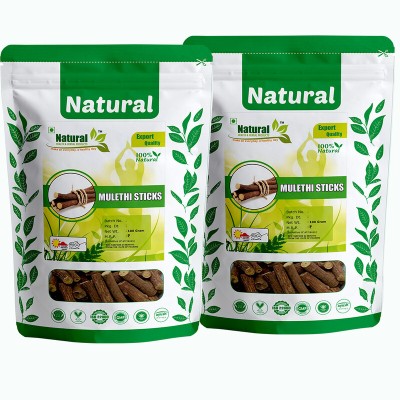 Natural Health and Herbal Products Mulethi Root Stick For Eating(Cough, Throat) Hair Growth and Skin Care Face Mask(200 g)