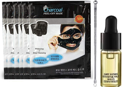 GABBU Best Chracol deep cleangi peel of mask with face serum and blackhed pin2(176 g)