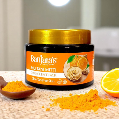 Banjaras Multani Mitti + Orange Face Pack(100 g)