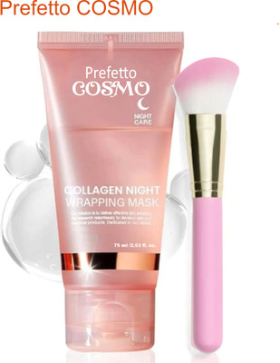 Prefetto COSMO Collagen Face Night Wrapping Peel-Off Mask Glow Whisper(2 Items in the set)