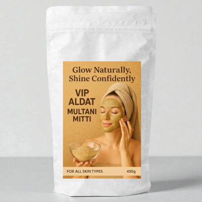 VIP ALDAT Golden Touch Multani Mitti Herbal Radiance Blend For Smooth Bright Healthy Skin(200 g)