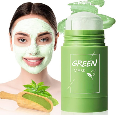 GABBU Green Tea Purifying Clay Stick Mask Oil Control and for Deep Cleansing(40 g)
