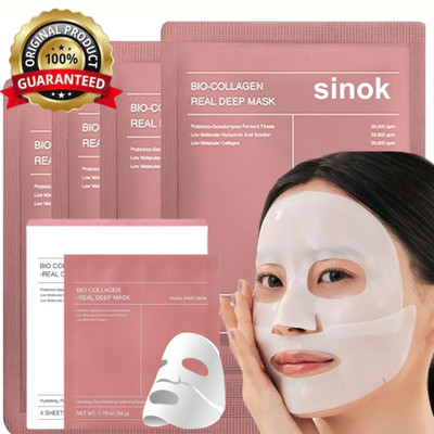 SINOK Bio-Collagen Real Deep Mask - Hydrating Overnight Solution (pack of 1)(34 g)