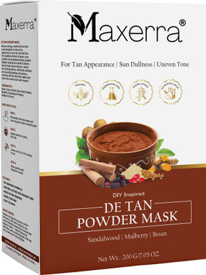 Maxerra De Tan Powder Face Pack 200g with Sandalwood & Mulberry(200 g)