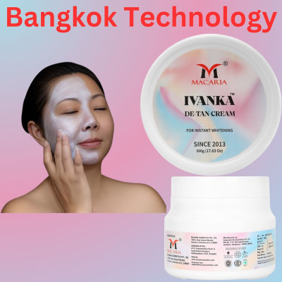 MACARIA Instant White & Tan Vanish Radiance Face Pack Mask 3 in 1(500 g)