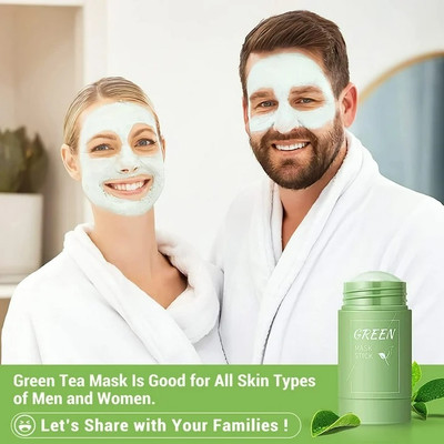 tanvi27 Green Mask Stick Original for All Skin Types Men Women(80 g)