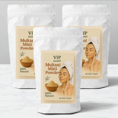 VIP ALDAT Multani Mitti Original Herbal Radiance Boost & Natural Detoxifying Formula(450 g)