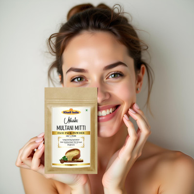 Utkrisht Khadi Multani Mitti Face Pack Powder for Deep Detox and Soft Skin(100 g)