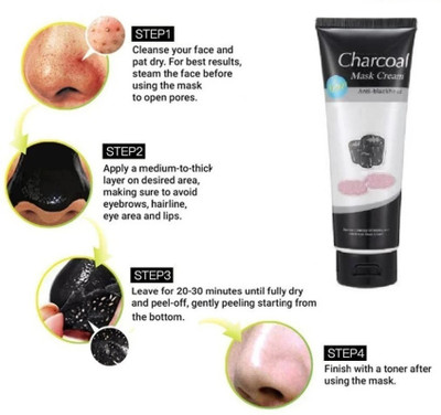 Vyomiris BEST CHARCOAL TUBE FACE MASK FOR SMOOTH & BRIGHTENING SKIN(130 ml)
