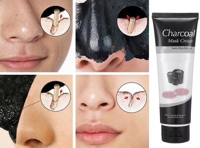 JANOST New skin Types Charcoal Face Mask Peel-Off Mask for Skin Purification set of 1(130 ml)