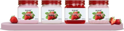 DR.RASHEL Pack of 4 Strawberry combo with Scrub, Gel, Cream, Face Pack for Tan Removal, Skin Brightening.(380 ml)