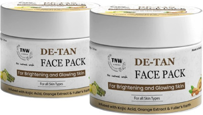 TNW - The Natural Wash SET OF 2- De Tan Pack (Ready To Use)- 50gm(100 g)