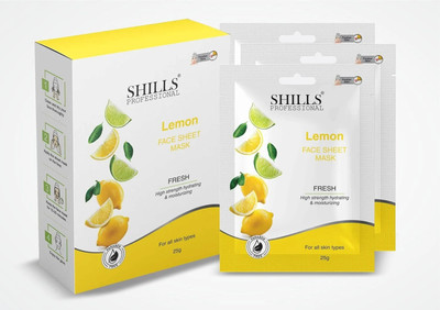 KUSIKA Lemon Nature Daily Glow Sheet Mask for Glowing Skin & Hydration(25 g)