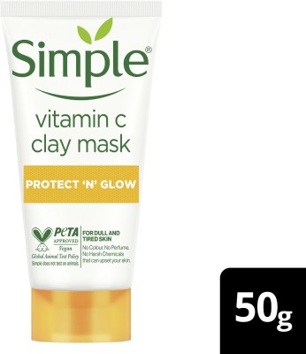 Simple Protect N Glow Vitamin C Brighten Clay Mask(50 g)