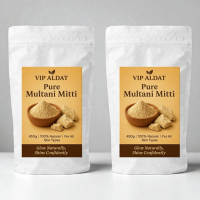 VIP ALDAT Multani Mitti Herbal Balance Pure Glow Bright Pack 2 (2×450g)(900 g)