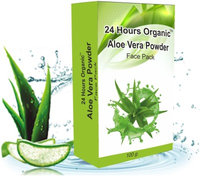 24 Hours Organic Face Pack Aloe Vera Powder For Freshness | Moisture The Skin | Remove Tan | Gives Radiant Glow(100 g)