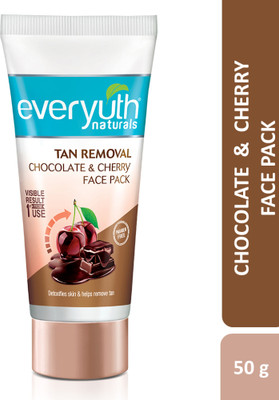 Everyuth Naturals Tan Removal Chocolate & Cherry D tan Face Pack | Brightens & Cleans(50 g)