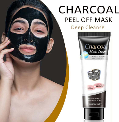 BLUEMERMAID Charcoal Peel Off Mask for Men & Women(130 g)