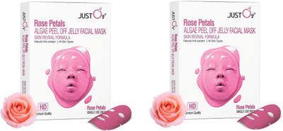 Beauty Relay Rose Petals Algae Peel Off Jelly Facial Mask | Shine Bright With Perfect Skin(250 g)