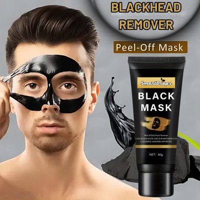 smartdrops Charcoal Peel Off Mask for Detoxifies Skin | Deep Cleansing | Face Mask(60 g)
