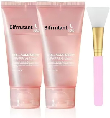 BIFRRUTANT Collagen Overnight Wrapping Peel Off Facial Mask for Skin Renewal Authentic(150 ml)