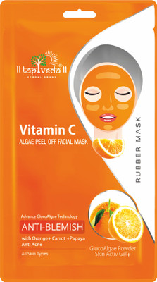 tapveda Vitamin C GlucoAlgae Peel Off Mask For Improves Skin Moisturization(90 ml)