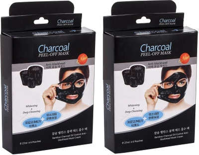 THTC Charcoal Peel Off Mask Cream for Remove Black Heads,(300 ml)
