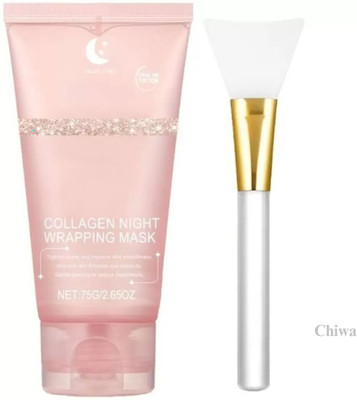 CHIWA Peel Off Collagen Mask with Brush for Smooth Skin Night Routine(75 ml)