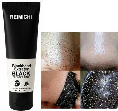 REIMICHI Charcoal Peel Off Mask Gently Remove Blackheads & Whiteheads(130 g)