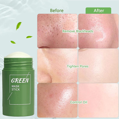 ADJD Green Cleansing Mask Stick for Face, Blackheads, Oil Control Face Mask(40 g)